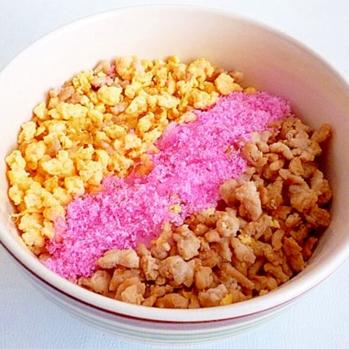 そぼろと桜でんぶの三色丼 レシピ 作り方 By Liqueur 楽天レシピ そぼろと桜でんぶの三色丼 レシピ 作り方 By Liqueur 楽天レシピ